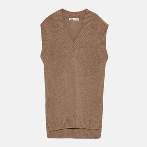 Zara | Tops | Zara Knit Vest With Slits 